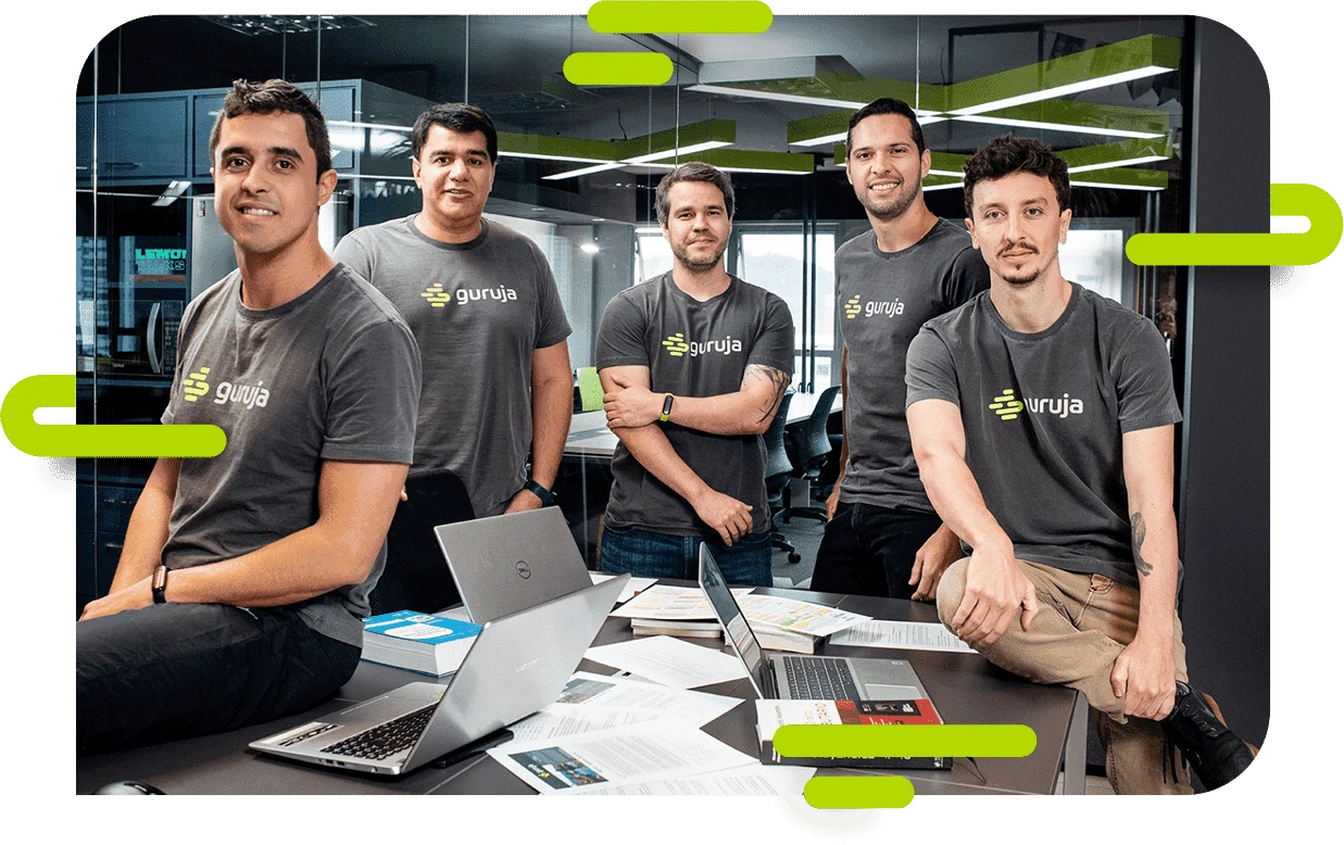 Foto dos diretores e fundadores da Mentoria Guruja